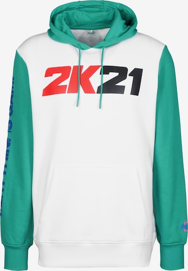 PUMA Sweatshirt '2K' in mischfarben / weiß, Produktansicht