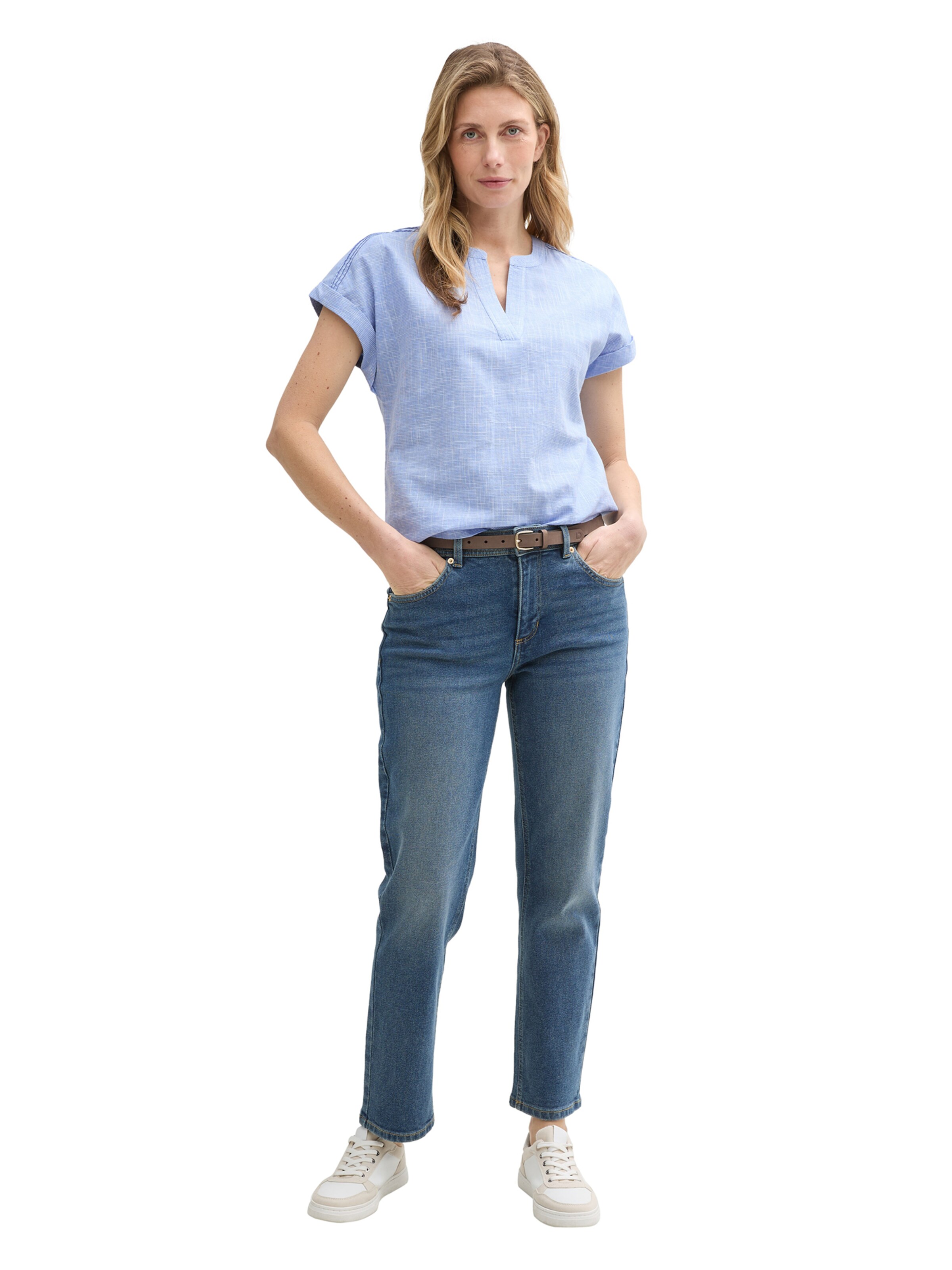 Chemisier TOM TAILOR en bleu