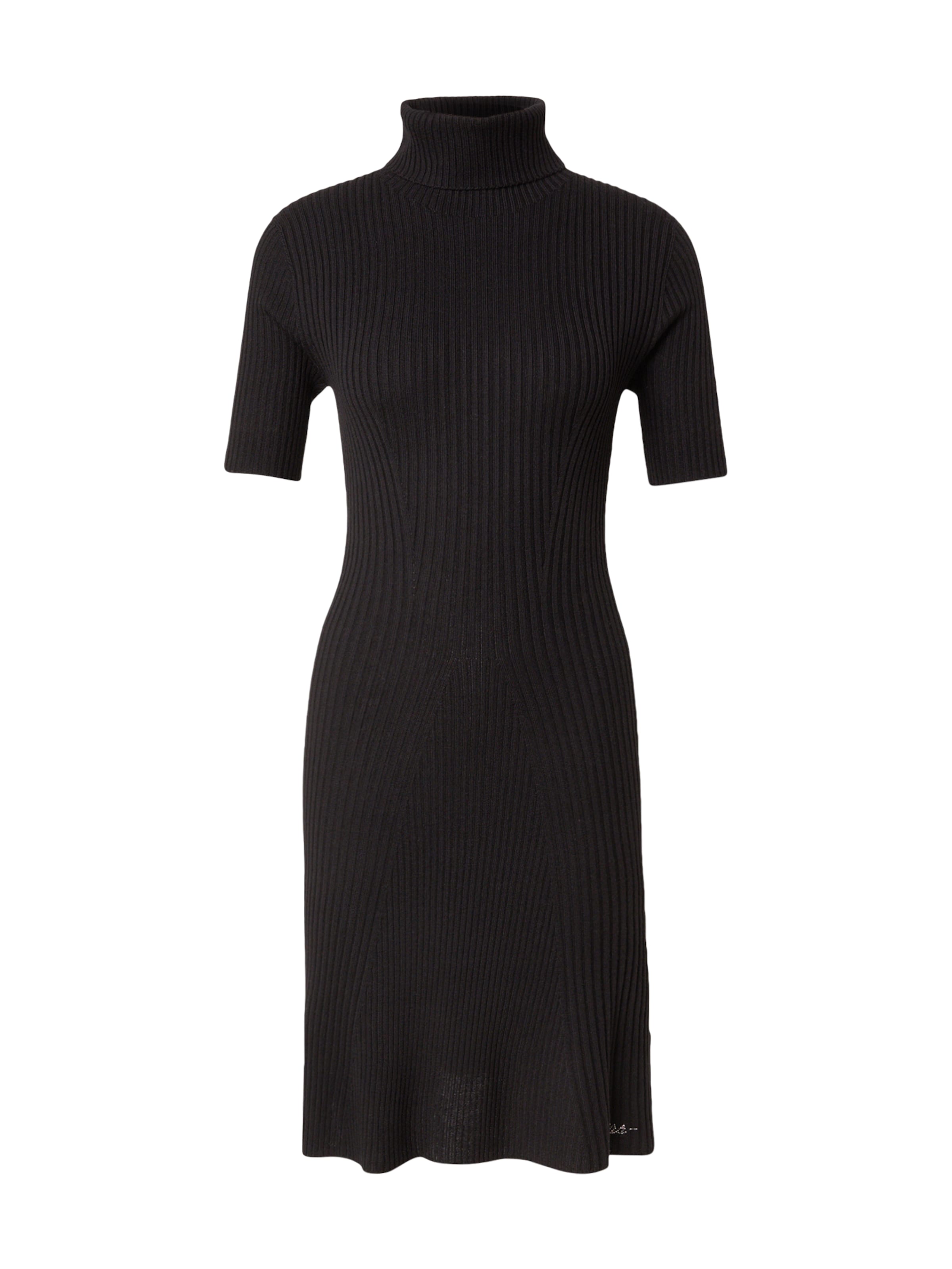 GUESS Πλεκτό φόρεμα 'JULIA' σε μαύρο: μπροστά