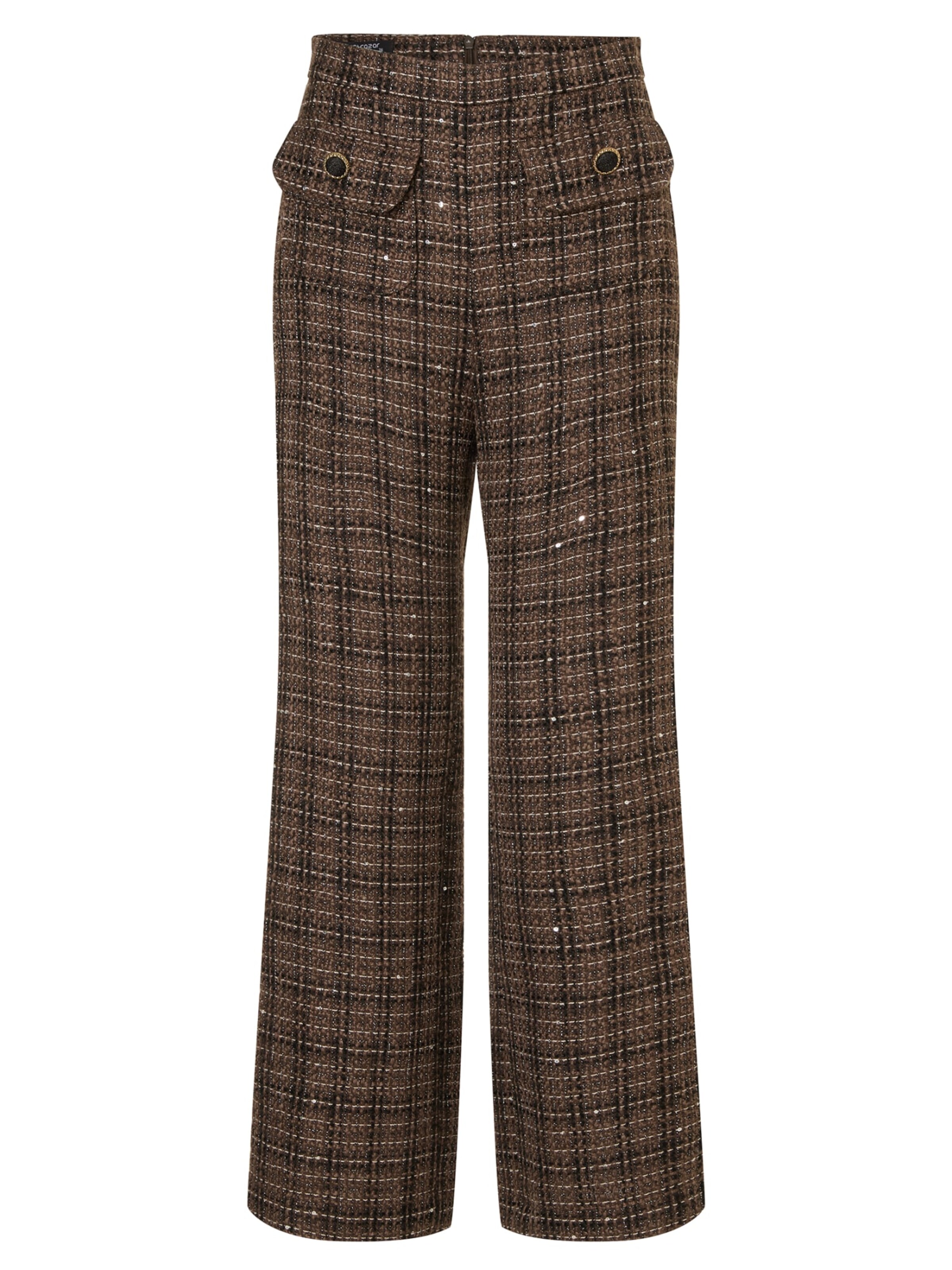 Ana Alcazar Regular Pants ' Enamoria ' in Brown: front
