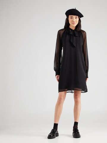 Robe-chemise Wallis en noir : devant