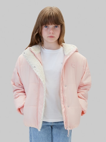 Calvin Klein Jeans Демисезонная куртка в Ярко-розовый: спереди