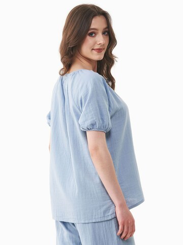 Organication Bluse in Blau