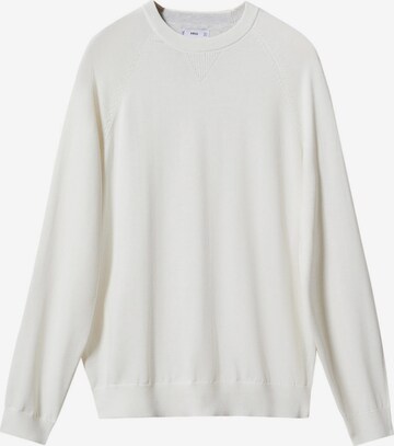 MANGO MAN Sweater 'Ten' in White: front