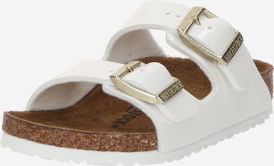 BIRKENSTOCK Sandals & Slippers 'Arizona' in Gold / White, Item view