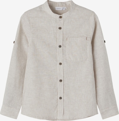 NAME IT Button up shirt 'FISH' in Ivory / Dark brown / White, Item view