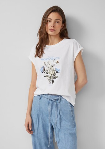 T-shirt s.Oliver en blanc : devant