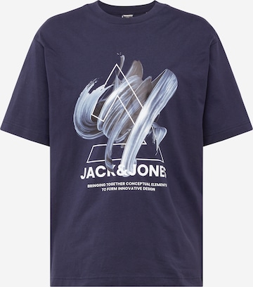 Tricou 'TINT' de la JACK & JONES pe albastru: față