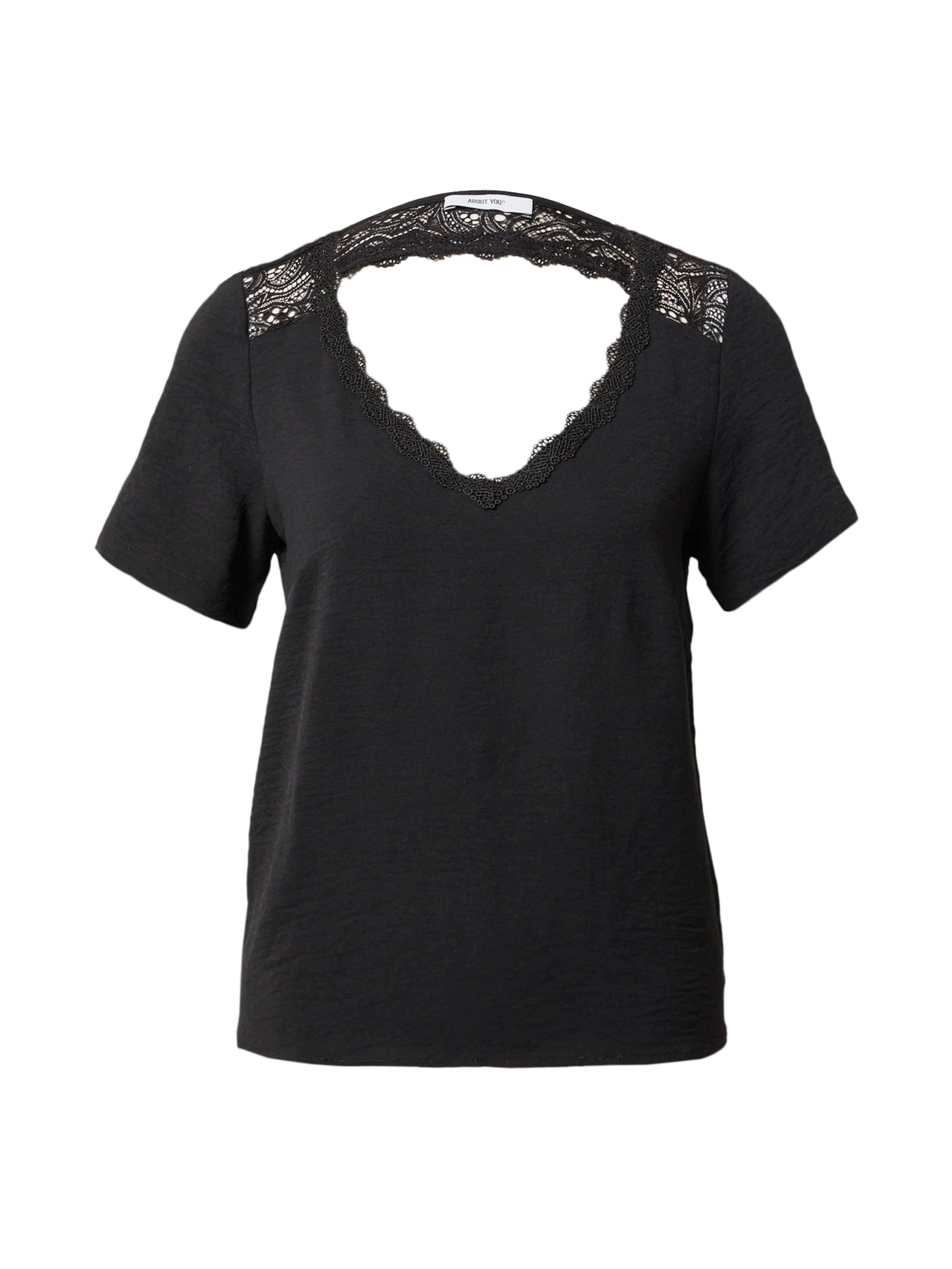 Tricou de la ABOUT YOU pe negru: față