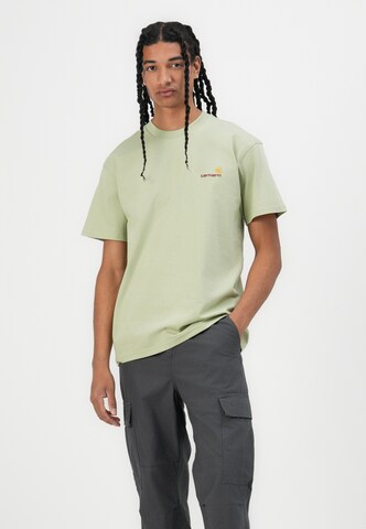 Carhartt WIP Paita 'American Script' värissä vihreä