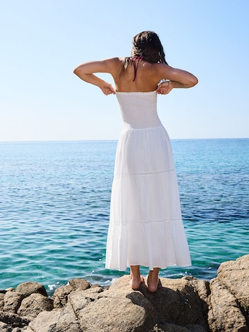 Bershka Summer Dress in White
