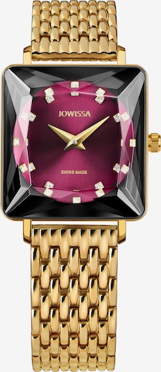 JOWISSA Uhr in gold / bordeaux, Produktansicht
