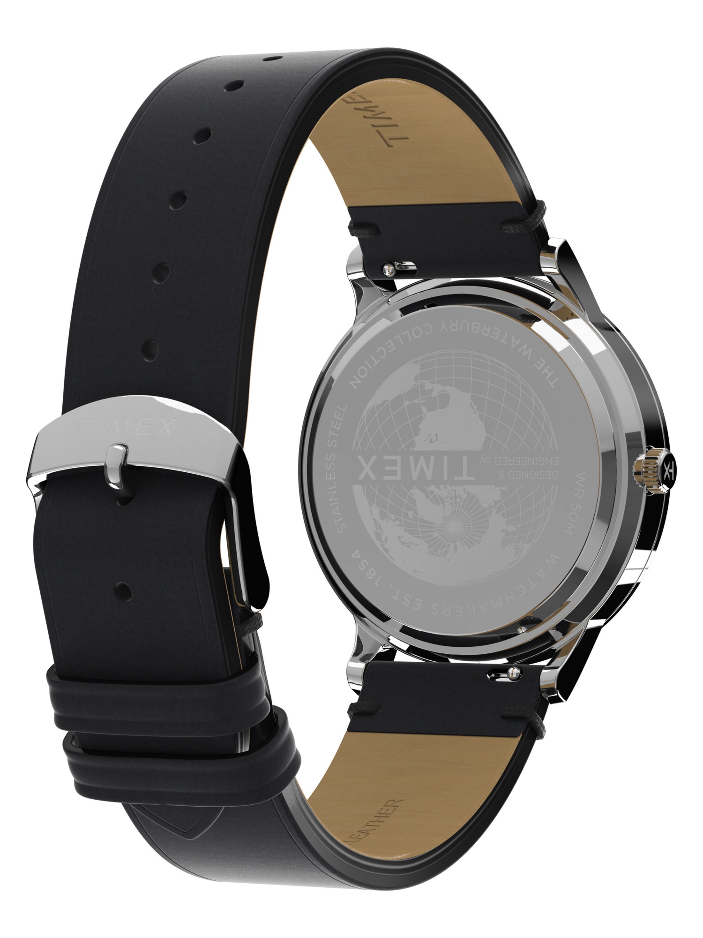 TIMEX Analoog horloge 'Waterbury Traditional' in Zwart