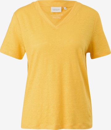 T-shirt comma casual identity en jaune : devant