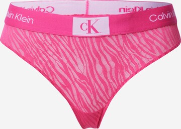 Calvin Klein Underwear Thong in Pink: front