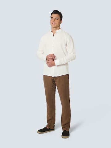No Excess Regular fit Button Up Shirt 'Granddad' in White