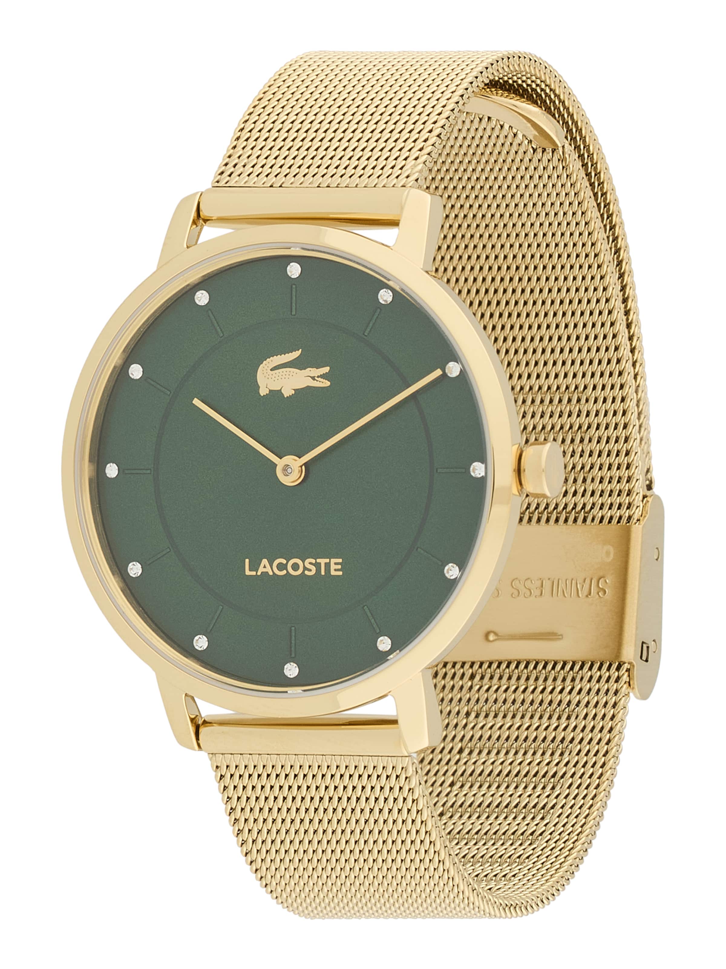 LACOSTE Analógové hodinky 'Crocorigin' - Zlatá: predná strana