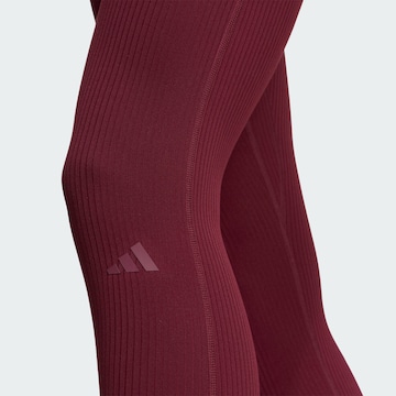 ADIDAS PERFORMANCE Skinny Sportovní kalhoty 'All Me' – červená