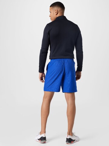 Regular Pantalon de sport 'Emboss' UNDER ARMOUR en bleu