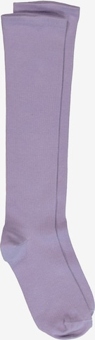 Ulla Popken Knee High Socks in Purple: front