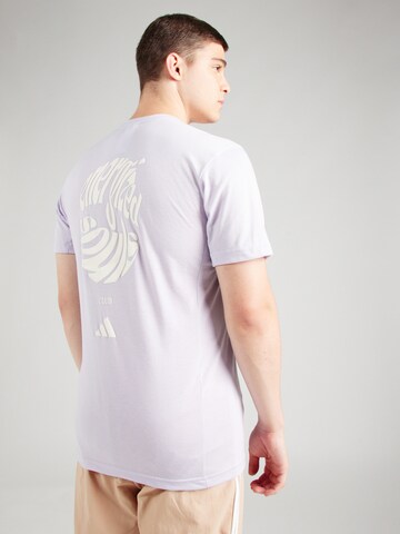 ADIDAS PERFORMANCE - Camisa funcionais em roxo: frente