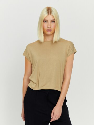 mazine Shirt ' Golden T ' in Beige: front