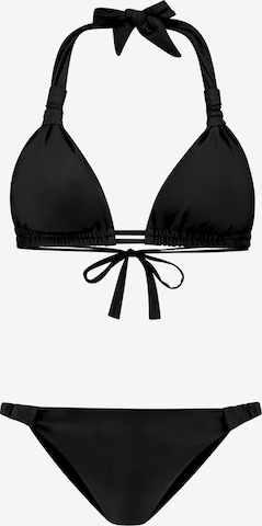 Shiwi Triangel Bikini 'BIBI' in Zwart: voorkant