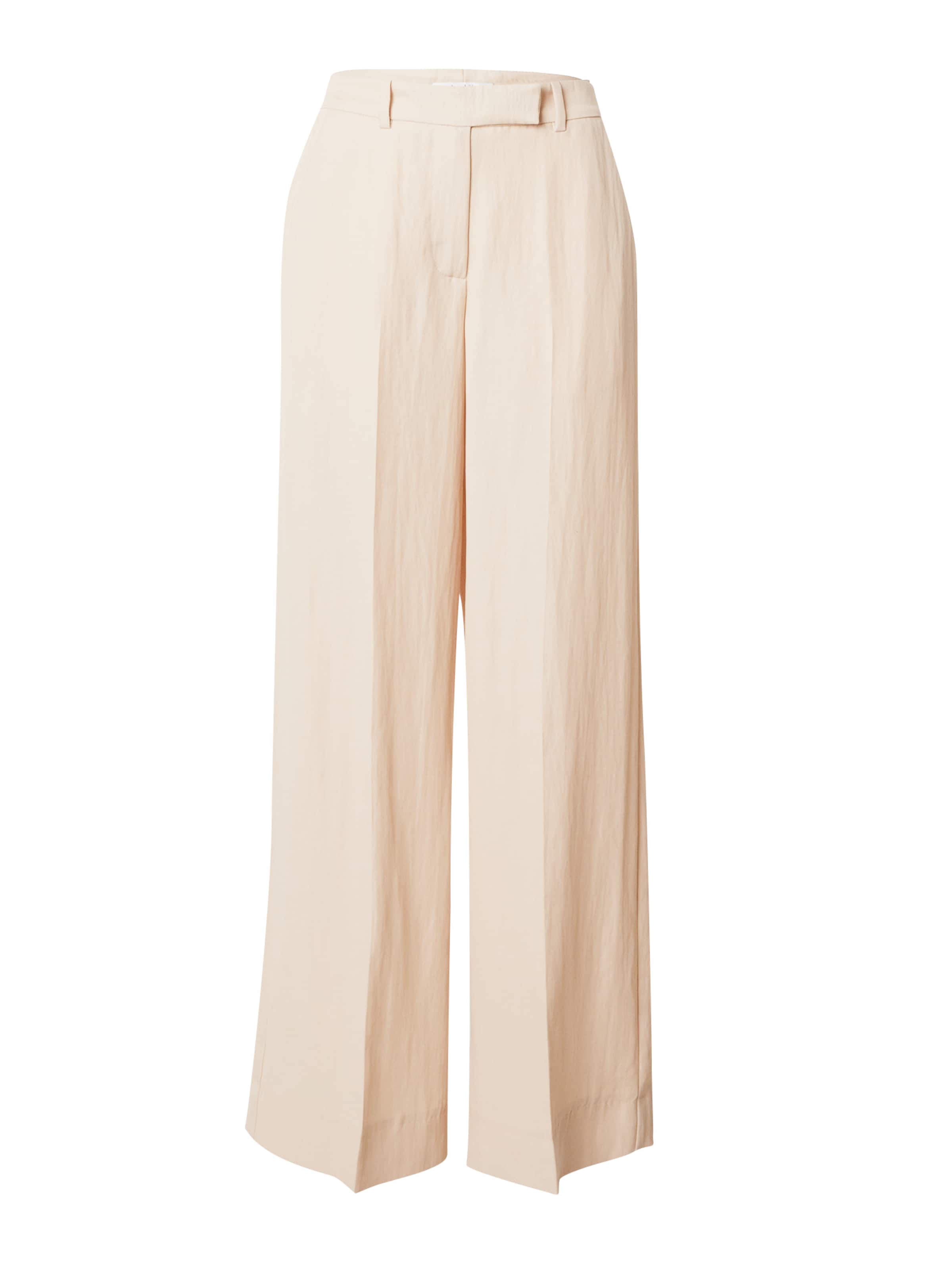 Lovechild 1979 Wide leg Trousers with creases 'Harper' in Beige: front