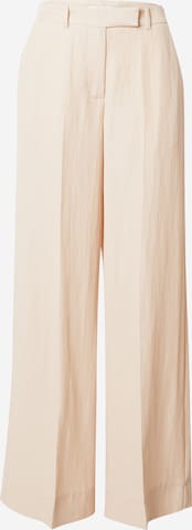 Wide Leg Pantalon à plis 'Harper' Lovechild 1979 en beige : devant