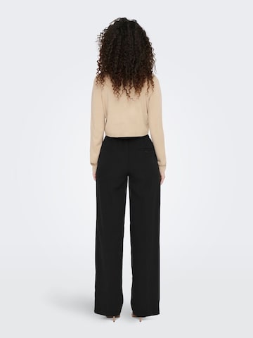 Wide Leg Pantalon à pince ONLY en noir