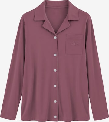 cfab - Camiseta para dormir 'Pyjama Shirt' en lila: frente