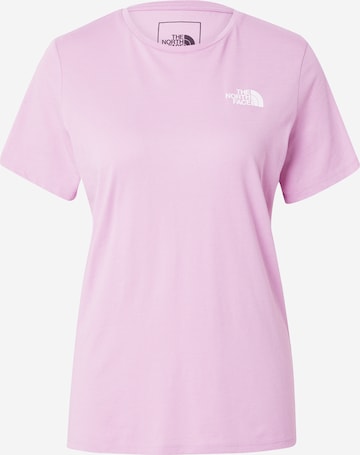 T-shirt fonctionnel 'FOUNDATION MOUNTAIN' THE NORTH FACE en violet : devant