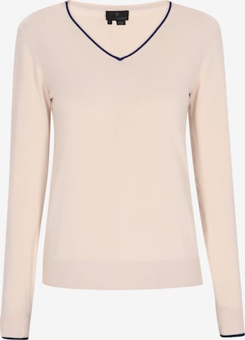 Pulover de la DreiMaster Klassik pe bej: față