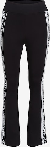 Regular Leggings de la Karl Lagerfeld pe negru: față