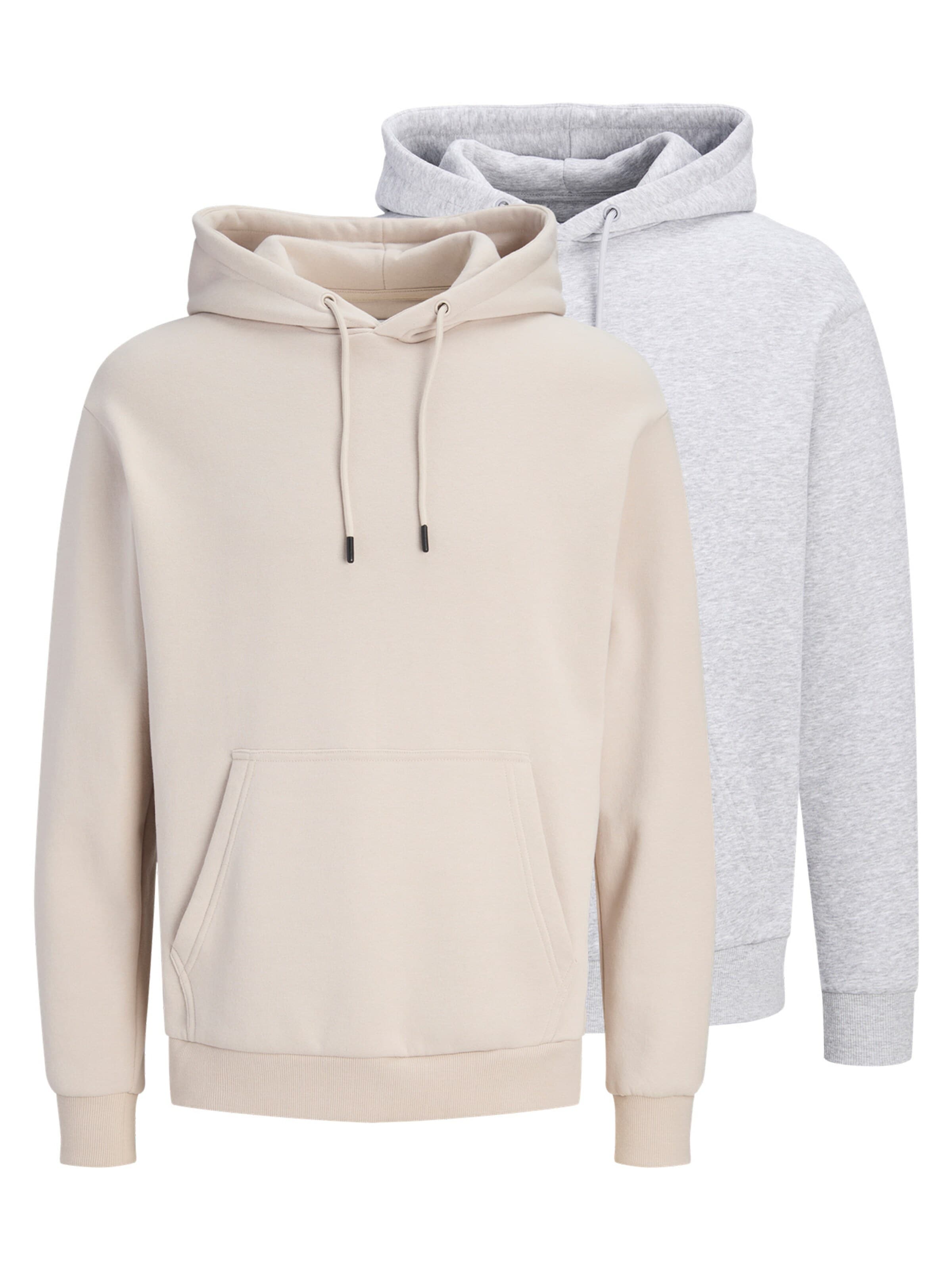 JACK & JONES Sweatshirt 'Bradley' in Zilver: voorkant