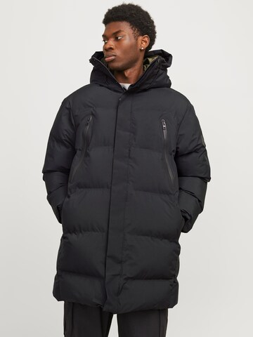JACK & JONES Зимняя куртка 'JCOAlpha' в Черный: спереди