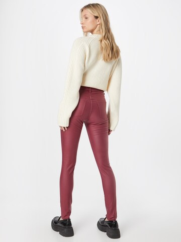 ESPRIT Skinny Nohavice - Červená