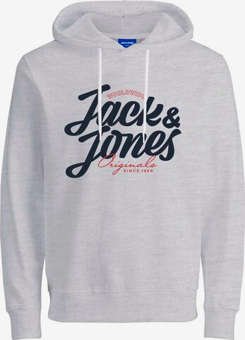 JACK & JONES Sweatshirt 'List' in Grijs: voorkant