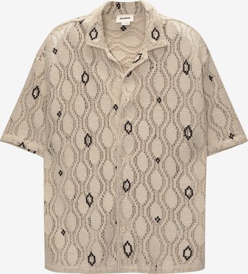 Comfort fit Camicia di Pull&Bear in beige: frontale