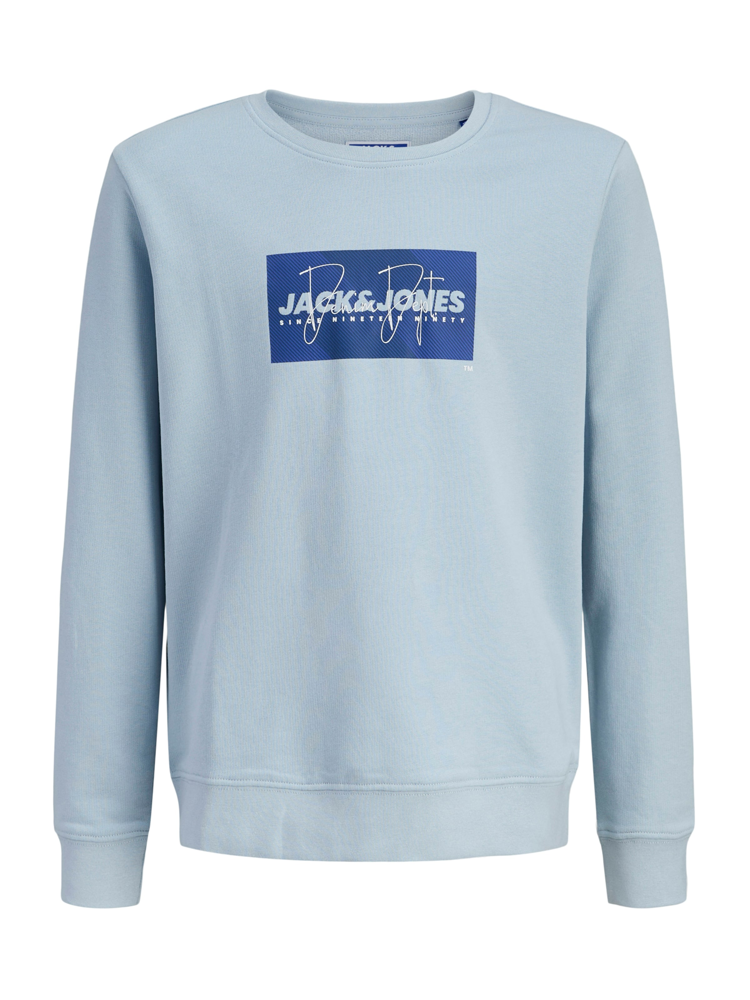 Jack & Jones Junior Sweatshirt 'JJCole' in Blau: Vorderseite