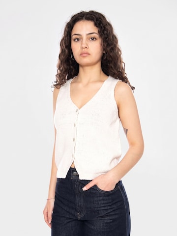 LEVI'S ® Knit cardigan 'Helen Mini Boucle Vest' in Beige: front