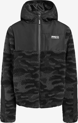 BENCH Fleece Jacket 'Walken' in Black: front