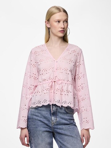 PIECES Blouse 'ARMORINE' in Pink: front