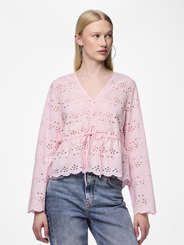 PIECES Blouse 'ARMORINE' in Roze: voorkant