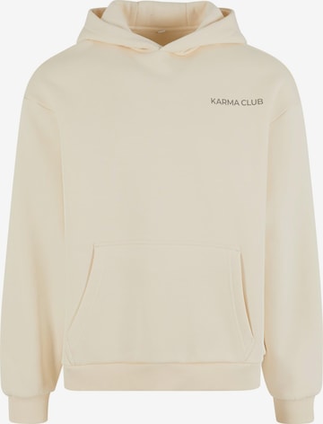 Sweat-shirt 'Part Of The Club' MT Upscale en beige : devant