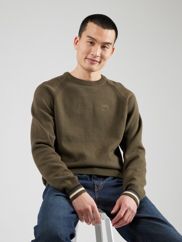 Pull-over 'Saxo' INDICODE JEANS en vert : devant