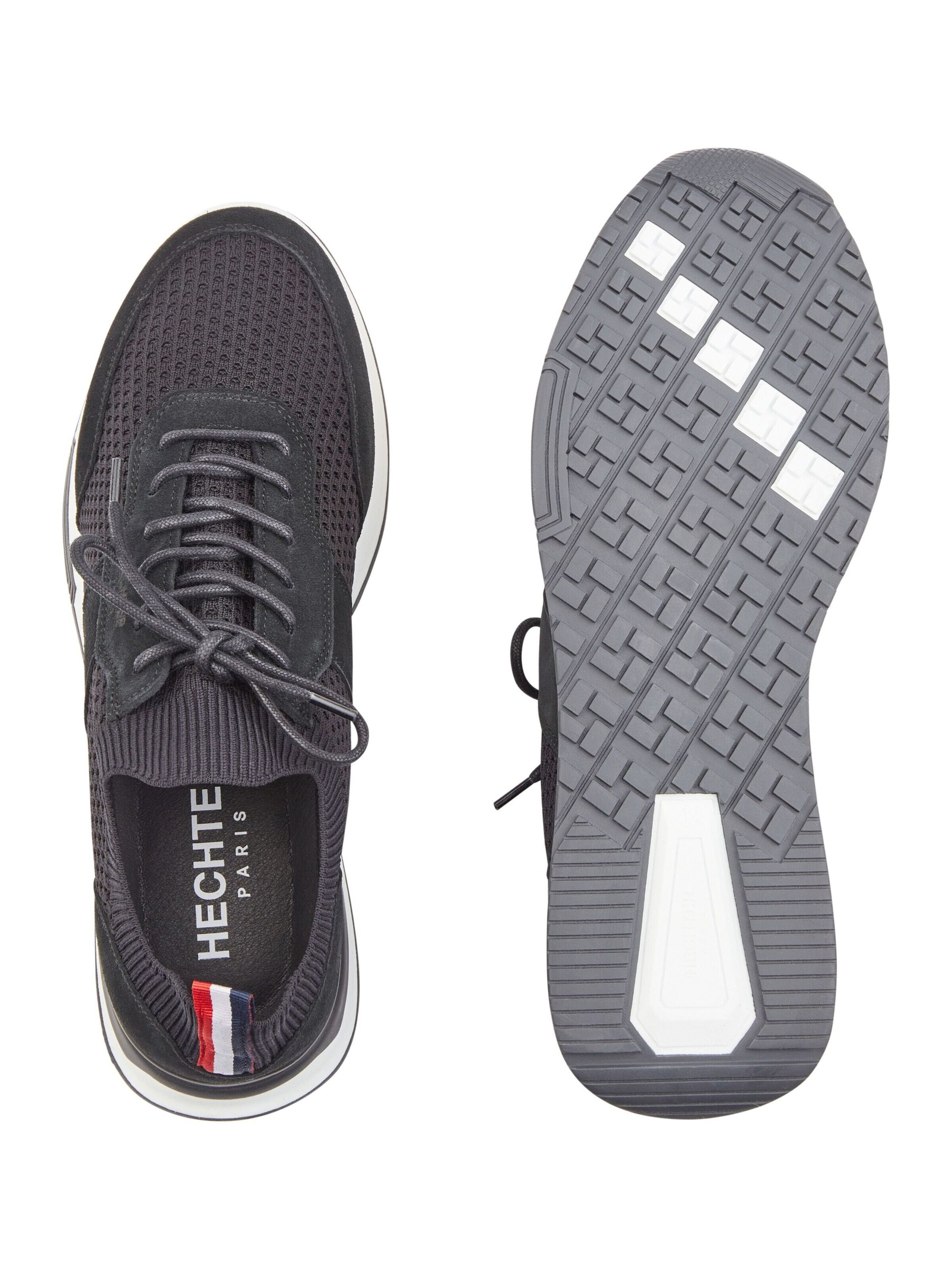 HECHTER PARIS Platform trainers in Black