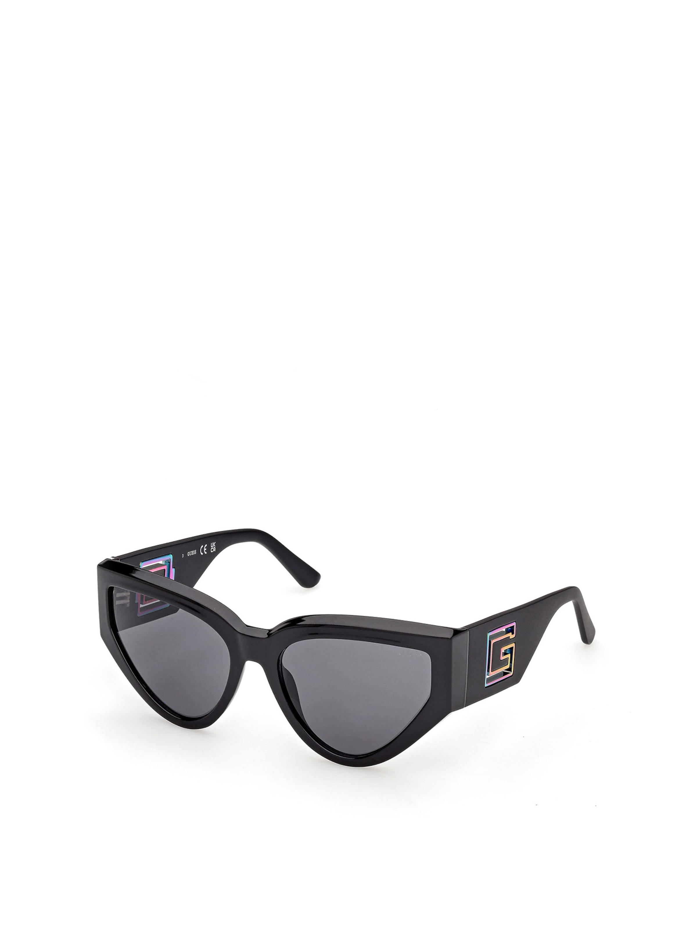 GUESS Sonnenbrille in Schwarz: Vorderseite