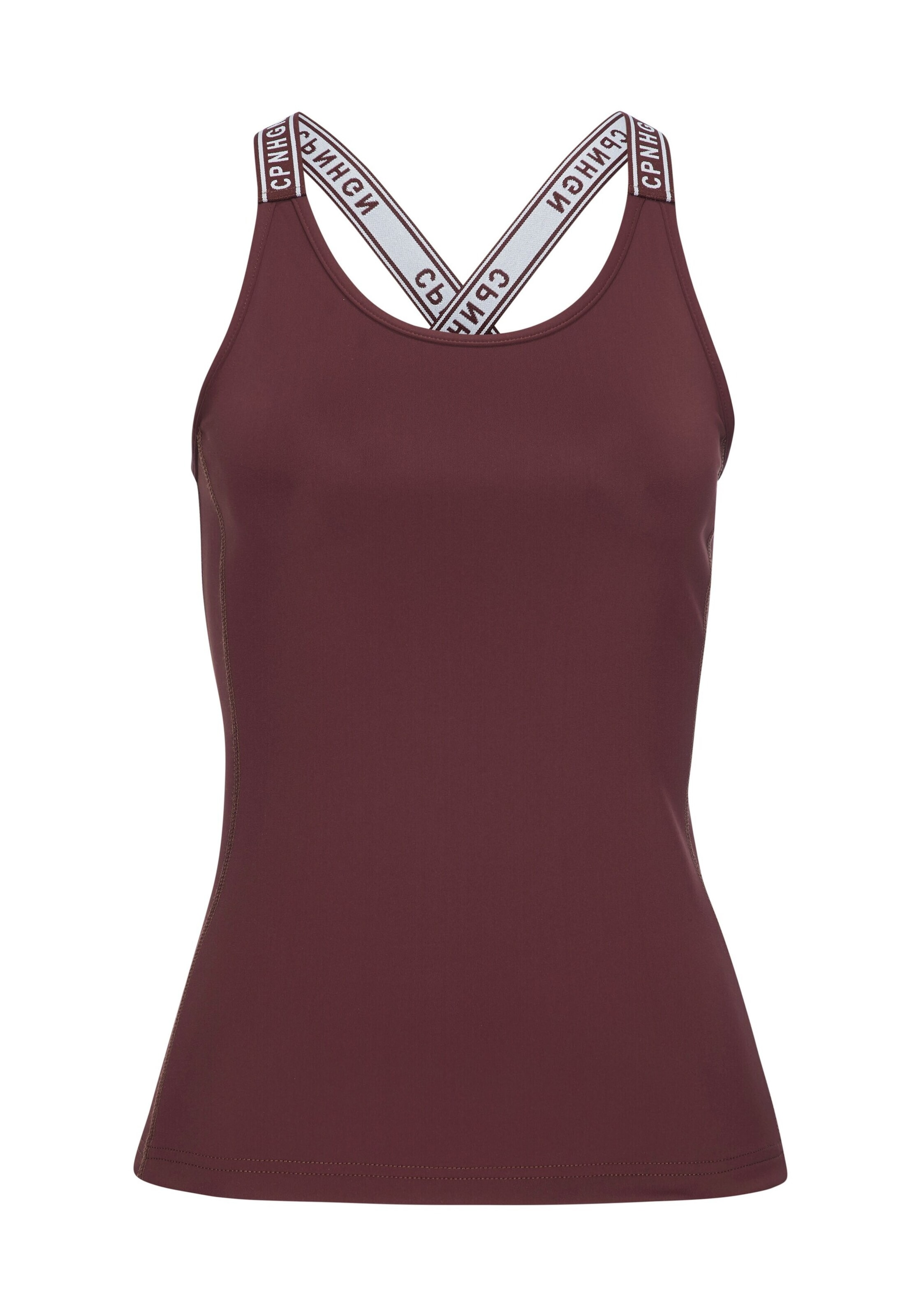 LASCANA ACTIVE - Top deportivo en marrón: frente
