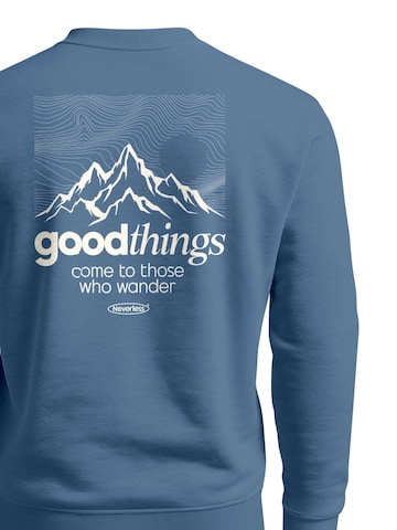 Neverless Sweatshirt 'Good Things' in Blue